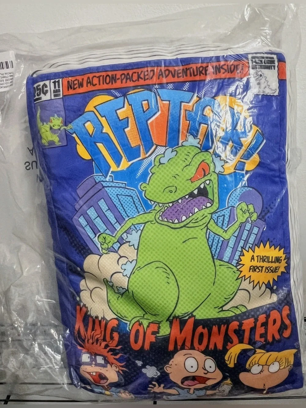Rugrats Reptar Comic Book Velour Throw Pillow—Large (SEALED)